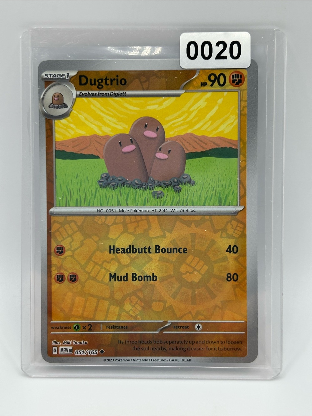Dugtrio Pokémon Card